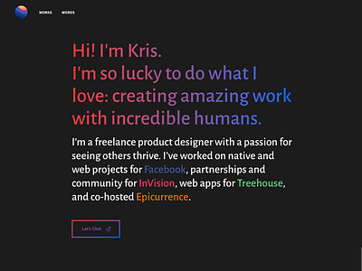 Portfolio WIP app design gradient portfolio product