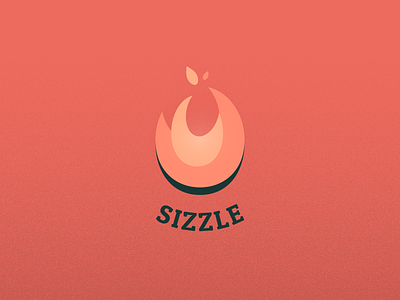 DailyLogo #10 - SIZZLE dailylogo dailylogochallenge fire flame illustration logo simple sizzle