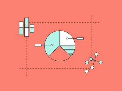Data Visualization analytics data visualization flat illustration vector