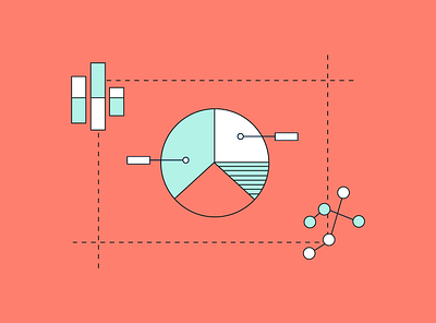 Data Visualization analytics data visualization flat illustration vector