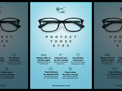 Flyer design for Eyewear company. blue eyewear flyer flyer artwork flyer design flyer design template flyer designer flyer designs flyer template flyers glasses layout layout design poster poster a day poster design poster designer posters