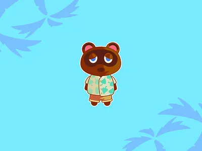 Tom Nook | Animal Crossing animal design flat design illustration illustrator nintendo photoshop sticker vector vector art