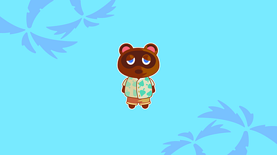 Tom Nook | Animal Crossing animal design flat design illustration illustrator nintendo photoshop sticker vector vector art
