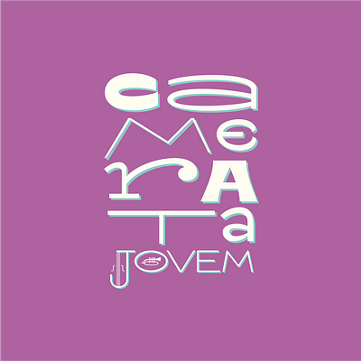 Camerata Jovem lettering poster typography