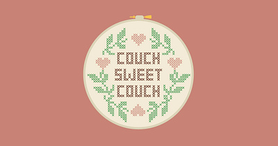 Couch Sweet Couch couch covid crochet home needlepoint stay home