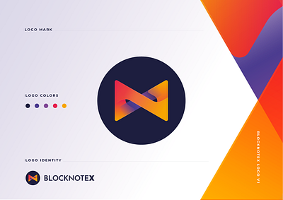 BlockNoteX logo version #1 block block chain blockchain crypto crypto currency cryptocurrency gold gold backed gold logo logo logo design logo identity logotype n logo x logo