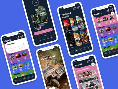 Eventi app concept app app design events uiux