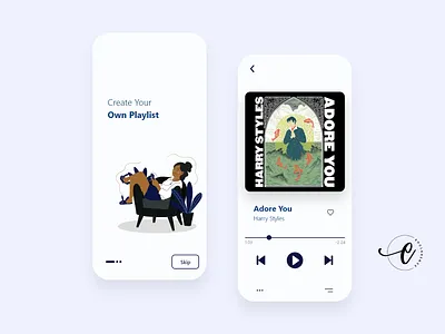 Mobile Music Player - Light Mode app app design app ui app ui design app ui ux application ui ios app design music app music player music player app music player ui ui ui ux ui design uidesign uiux user experience user interface ux design uxdesign
