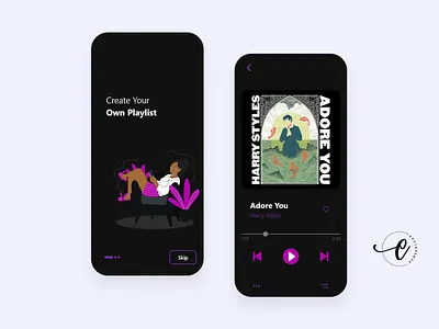 MUSIC PLAYER APP - DARK MODE app app ui app ui design app ui ux app ux application design application ui music player music player ui ui ui ux ui design uidesign uiux user experience user interface ux ux ui ux design uxdesign