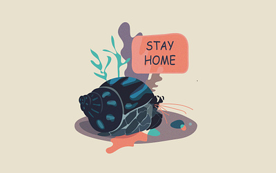 Stay home art character design graphic design illustrator minimal sketch vector