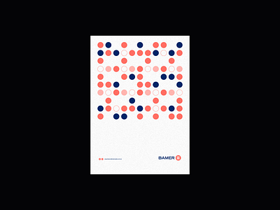 Bamer afiche argentina bank brand branding coins design geometric iso logo logotype modernism poster symbol trademark vector