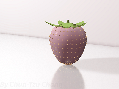 C4D Practice - Material: Strawberry 🍓 🍓 🍓 3d 3d art 3d object c4d cinema4d strawberry