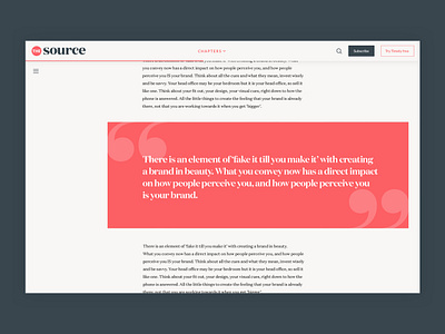 The Source – Article article editorial news typography web website