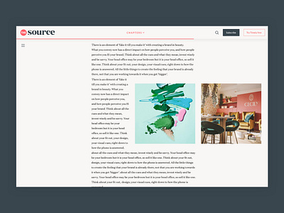 The Source – Article article editorial news typography web website