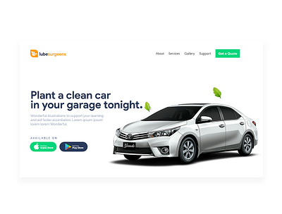Landing Page LSG clean design interaction minimal minimalist design typography ui ux web