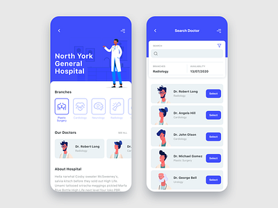 Medea Medical App UI Kit app blue covid19 doctor health ios light listing medical mobile sketch ui ux