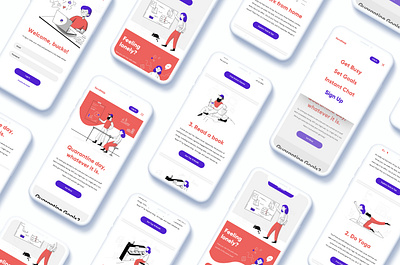 SendHelp Quarantine App app branding design illustration typography ui ux vector web website