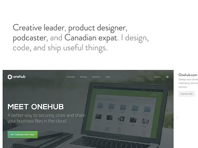 Portfolio Before footer grid header monogram navigation portfolio reboot slider