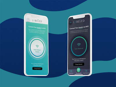 Dark/Light Mobile App - WiFi Scan adobexd dark mode design iphone x light mode mobile sketch