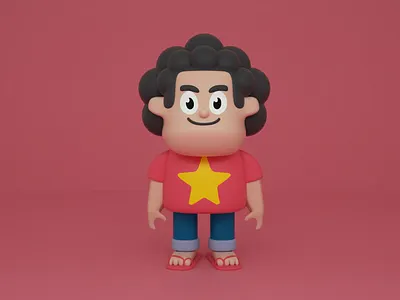 Steven Universe 3d cartoon network character character design cinema 4d cute illustration kawaii rebecca sugar render steven universe