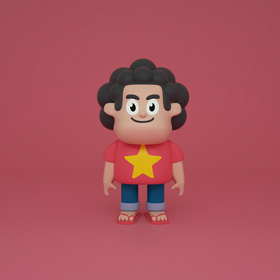 Steven Universe 3d cartoon network character character design cinema 4d cute illustration kawaii rebecca sugar render steven universe