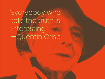 W — 01 quentin crisp quote red