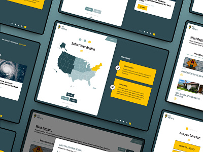 SBP Projects - Disaster Web Tool clean disaster flood hurricane map recovery simple tornado webapp website yellow