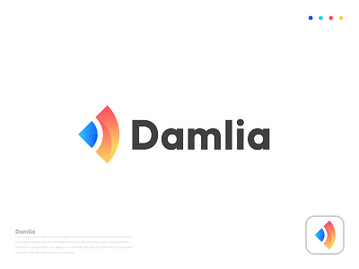 Damlia logo best logo best logo designer branding color designxpart financial logo icon letter logo logo design logo idea logomark logos logotype mark mhdesignworld modern logo tech logo
