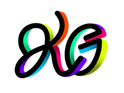 KG doodle illustration lettering procreate