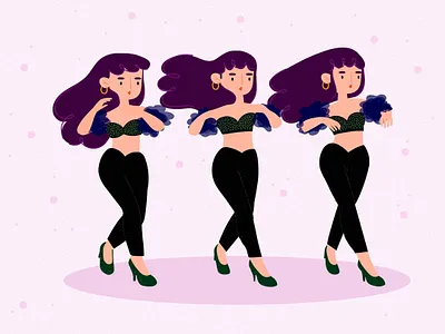 Selena Quintanilla designer girl girlpower illustration illustrator music pink quintanilla quintanilla selena vector wacom