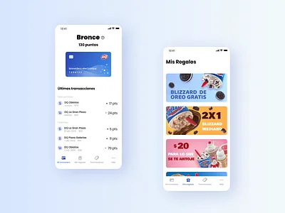 Dairy Queen Rewards app app clean rewards ui ux