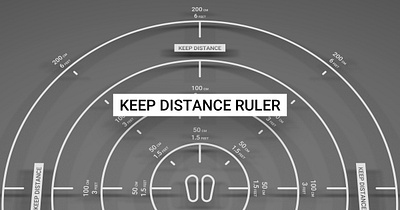 KEEP DISTANCE RULER arkit augmentedreality c4d cinema4d coronavirus covid 19 covid19 design ios socialdistance socialdistancing vr web webapp