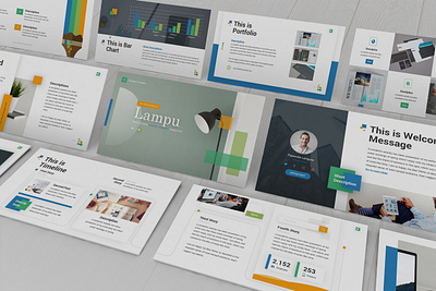 Lampu - Innovative Powerpoint Template design finance investor lookbook minimal pitchdeck powerpoint template presentation simple slides