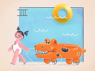 Summer design illustration