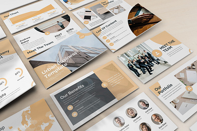 Urban - Business Powerpoint Template abstract business presentation clean lookbook minimal pitchdeck powerpoint template presentation proposal slides
