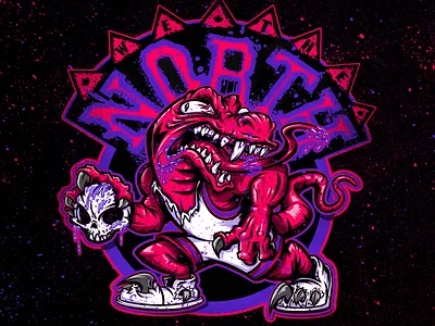 Northern Exposure basketball design graphic design illustration logo nba toronto raptors