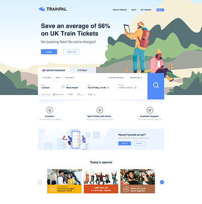 trainpal illustration logo ui