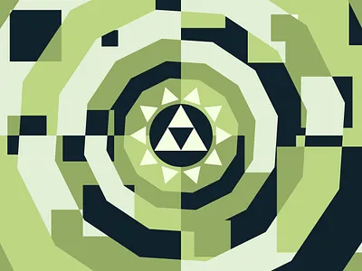 Triforce Pixel Pusher abstract art digital illustration illustration triforce