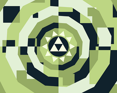 Triforce Pixel Pusher abstract art digital illustration illustration triforce