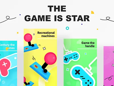 GAME STAR app branding design illustrator logo ui vector