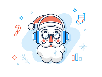 New Year Bundle christmas corporate deer design gingerbread man hollidays icon illustration santaclaus vector