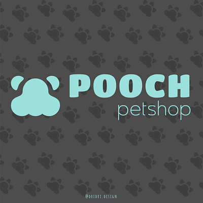 Pooch - Petshop Logo branding design dog doggy icon logo pet care pets vector