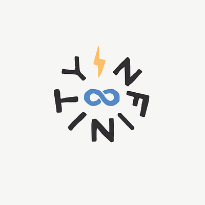 Infinity loop badge design handlettering illustration infinity logo patch surf surfwear typographic logo typography