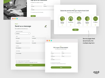 Croft - Form features bespoke bespoke website contact form dynamic form form forms multi step form ui ux web website website design websites