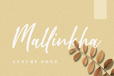 Mallinkha-Elegant Font branding invitation logo love lovely sweet wedding