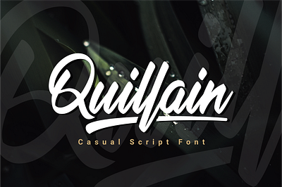 Quillain | Casual Script Font branding calligraphy font font awesome font design lettering logo logotype script script font