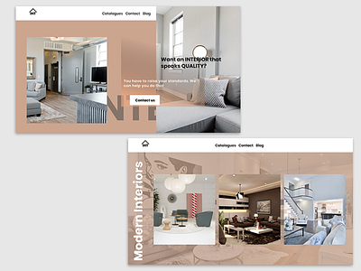 Interior Product Landing Page cta design figmaafrica figmadesign interior landing page landingpage webdesign