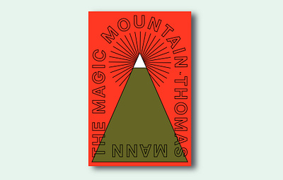 Book cover: The Magic Mountain book cover book design classics cover art literature magic mountain minimalist new covers for old books