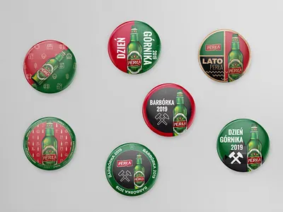 Round bottle openers with magnet. Perła beer beer art beer branding bottle creative creative design illustrator logo magnet mark opener openers perła piwo promo