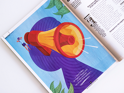 Illustration for Sante magazine design graphic illustration isometric magazine photo print psychology texture vector woman